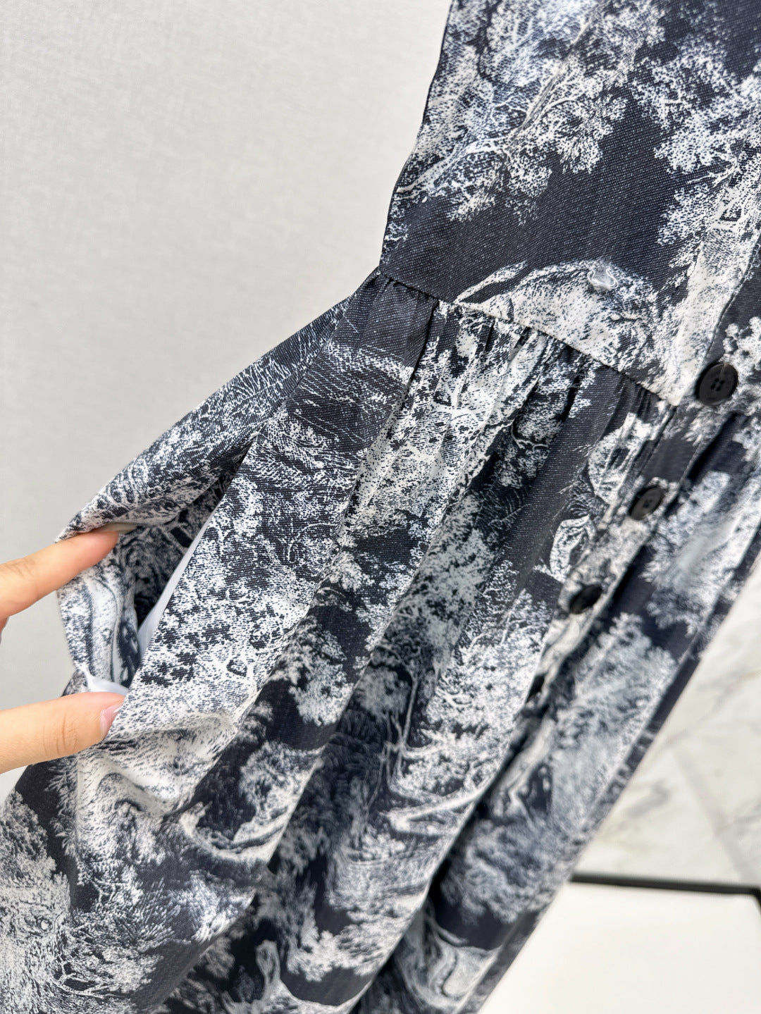 CD 25ss printed slip dress