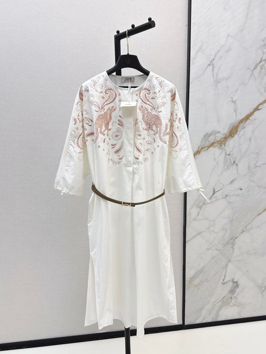 Herm 25fw embroidered dress