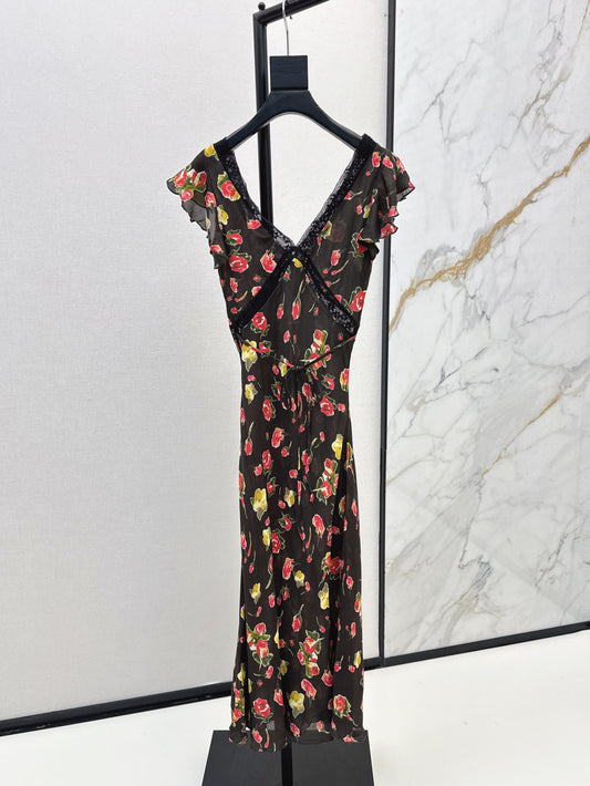 RL 25ss silk dress