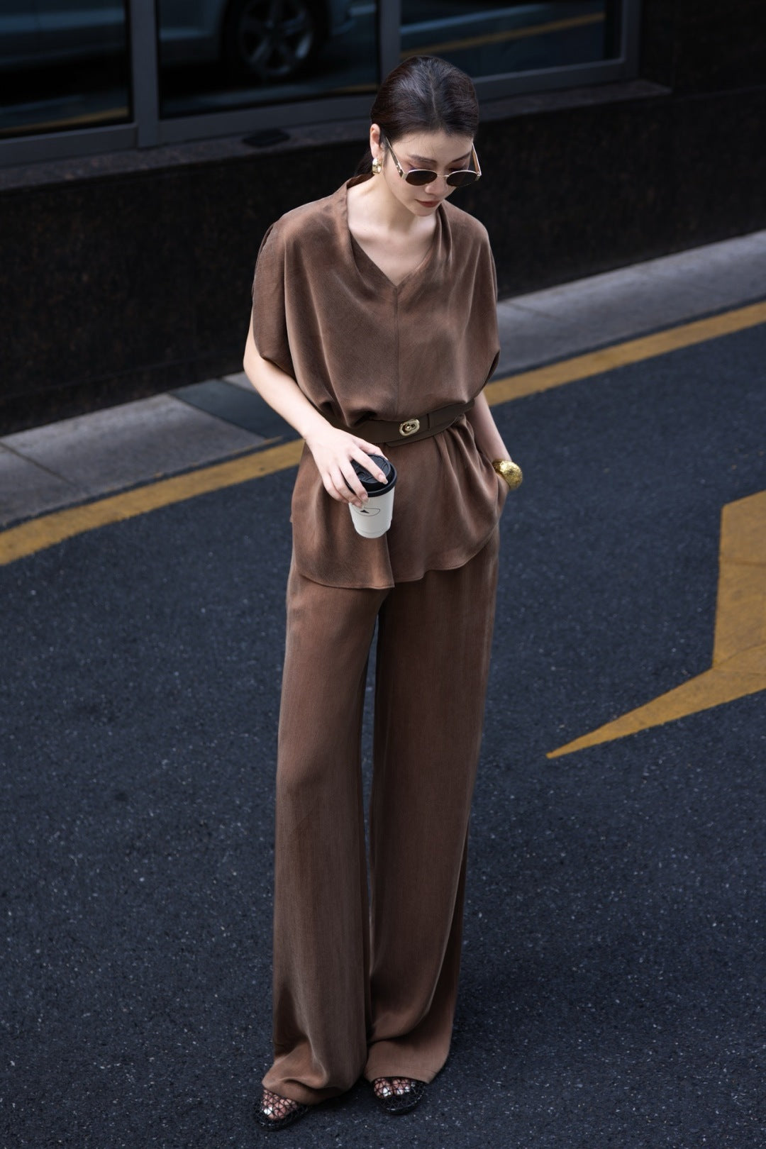 Loro 25ss cupro suit