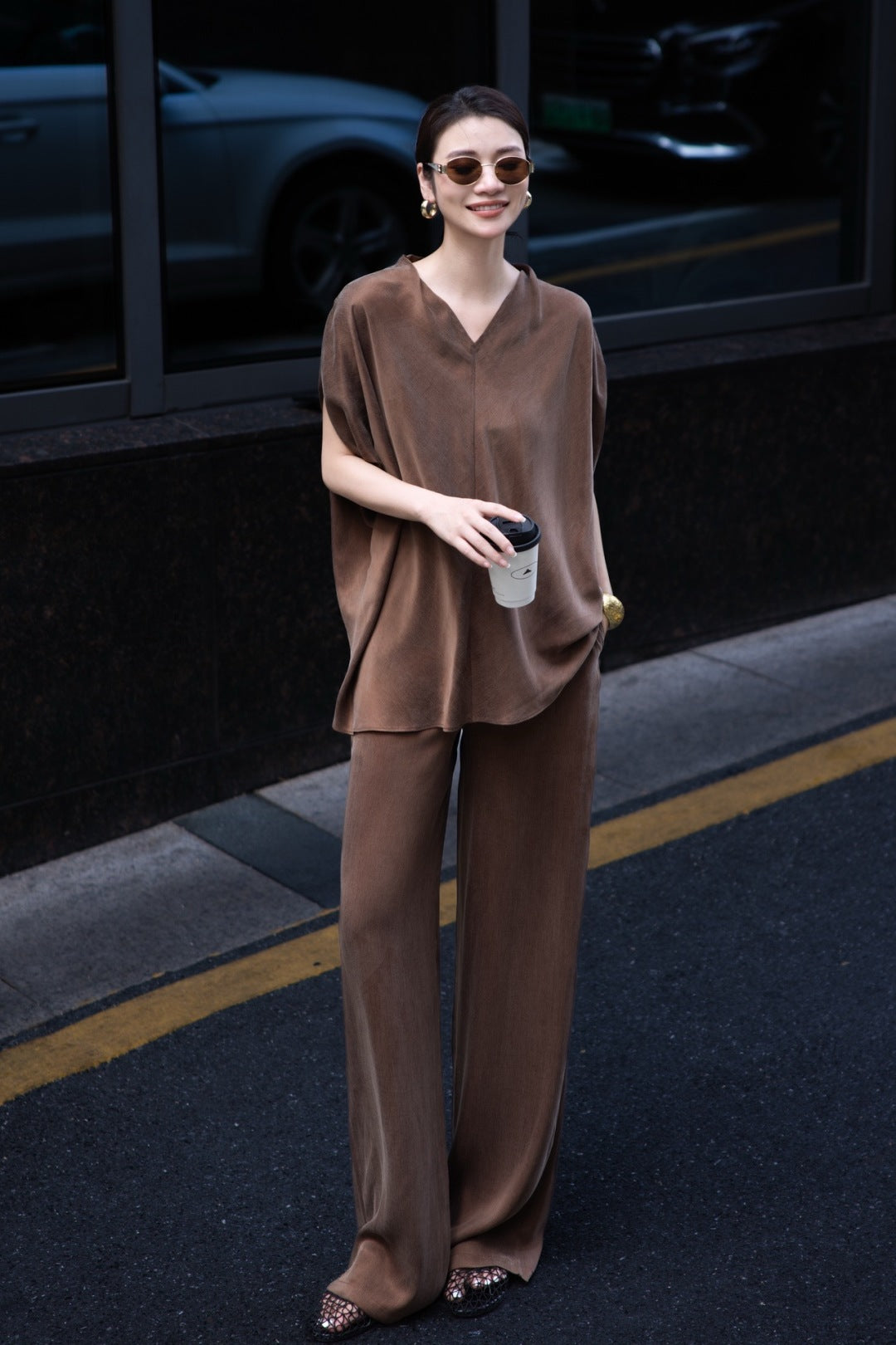 Loro 25ss cupro suit