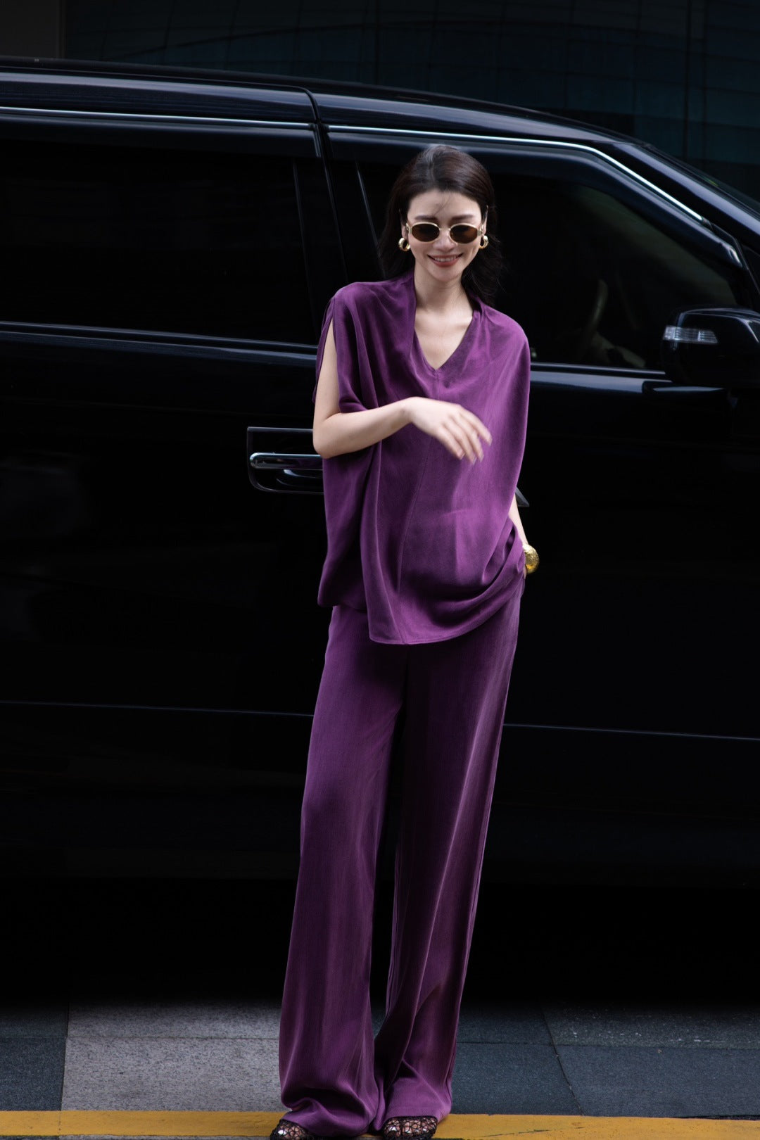 Loro 25ss cupro suit
