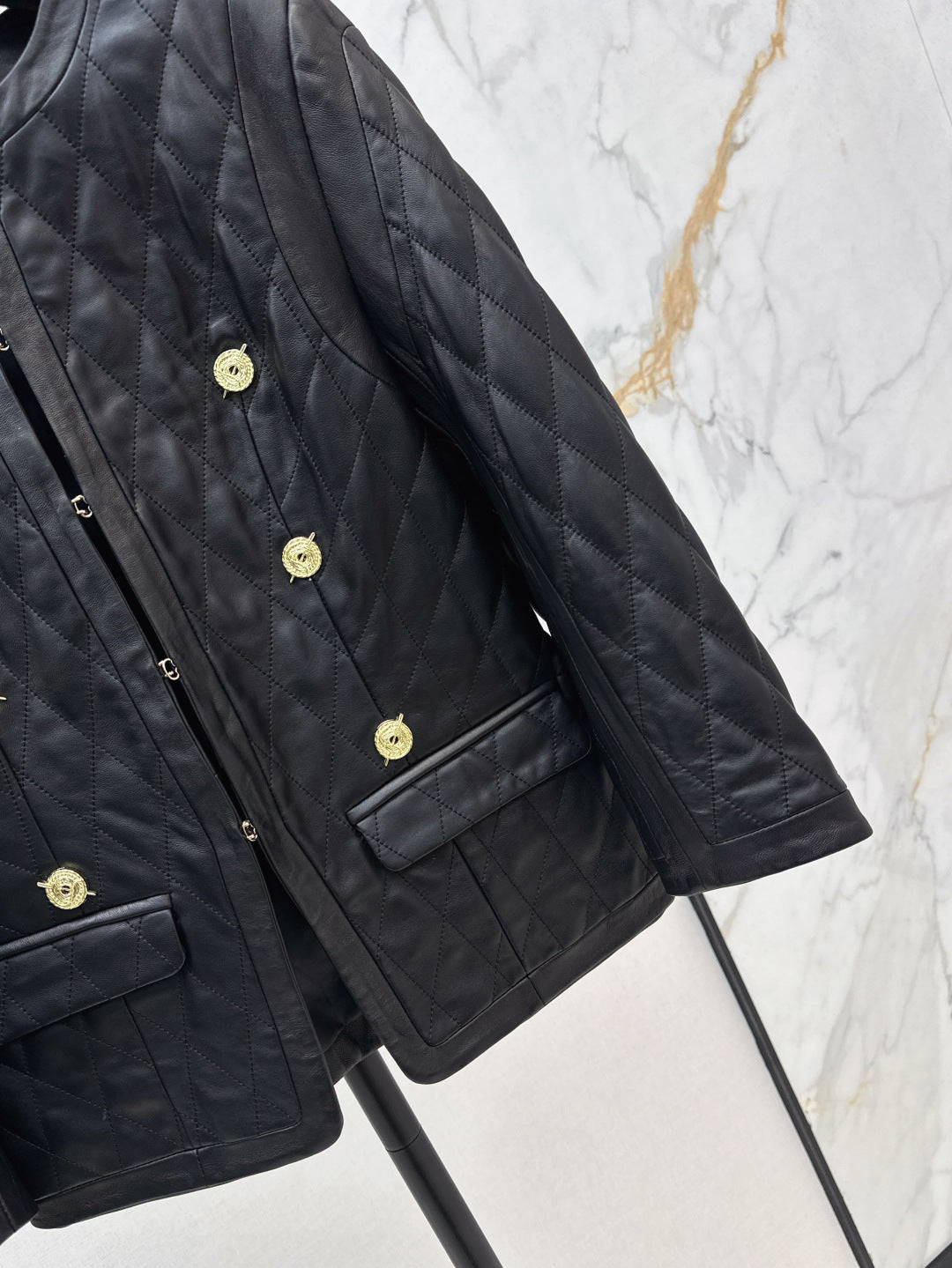 Bal 25fw leather jacket
