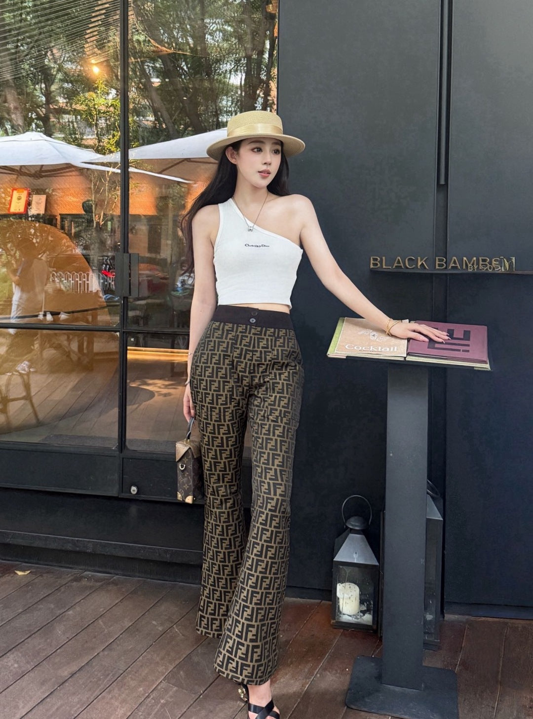 Fend 25fw jacquard pants