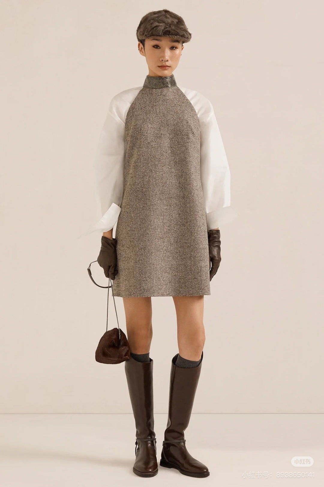 brune 25fw sleeveless dress