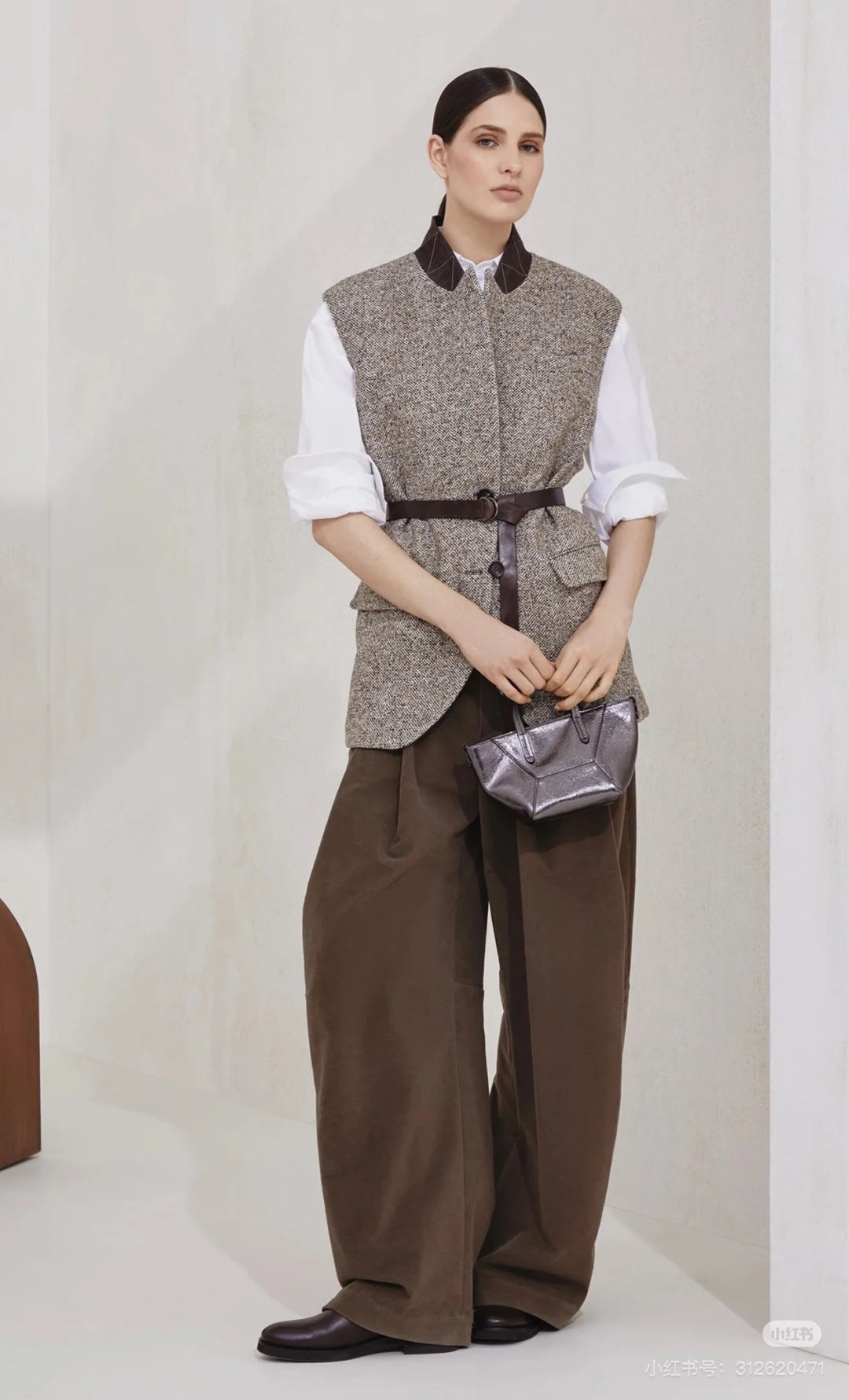 Brun 25fw wool vest