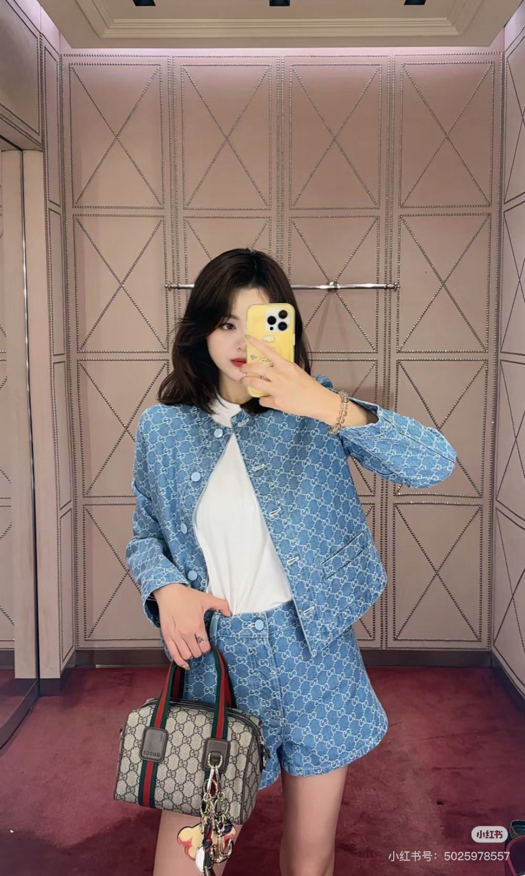 Guc 25fw jacquard jacket