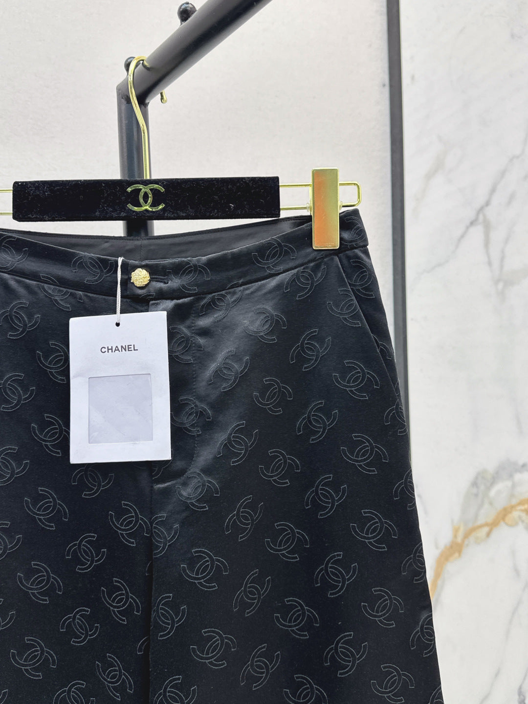 Chan 25fw silk bell bottom