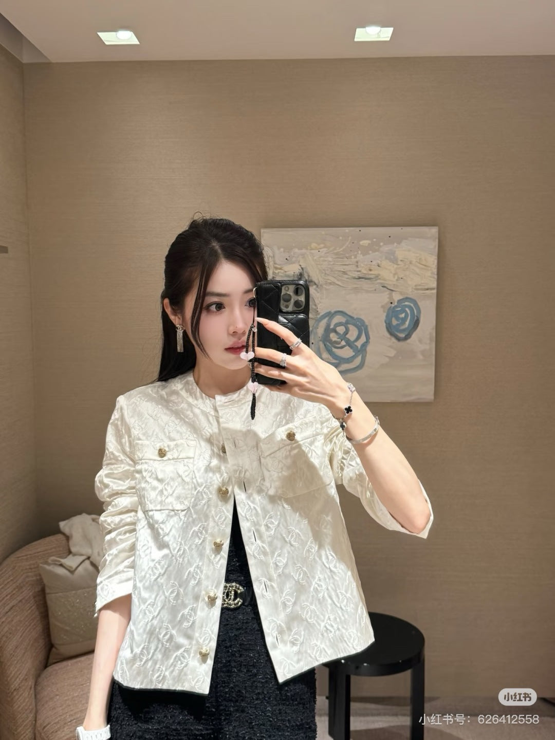 Chan 25fw silk jacket