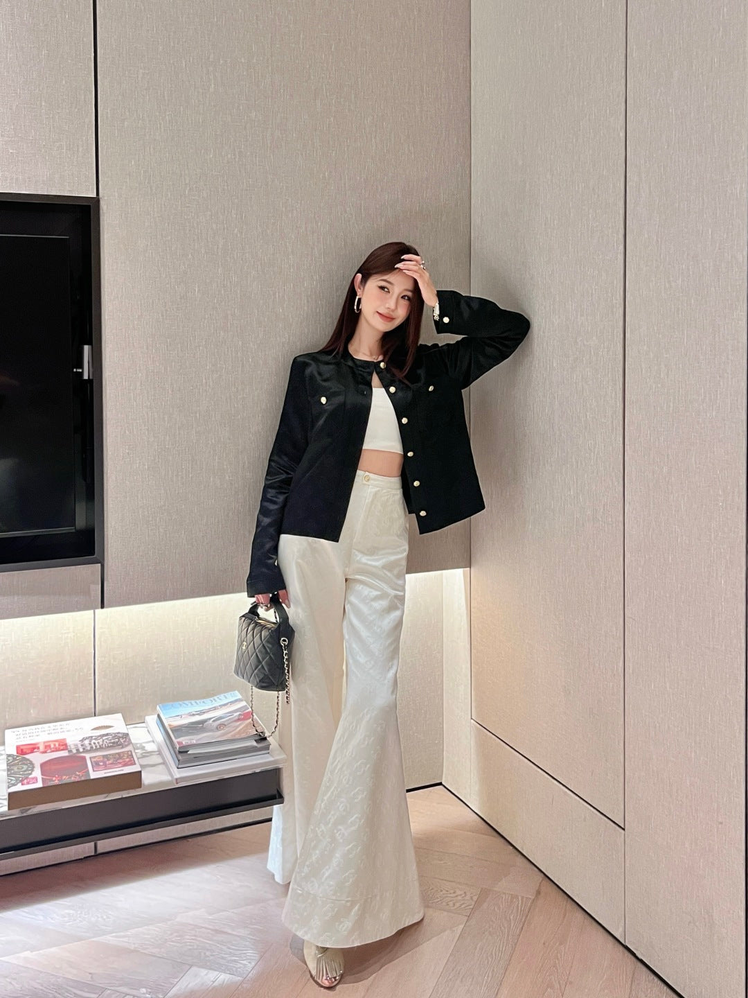 Chan 25fw silk jacket