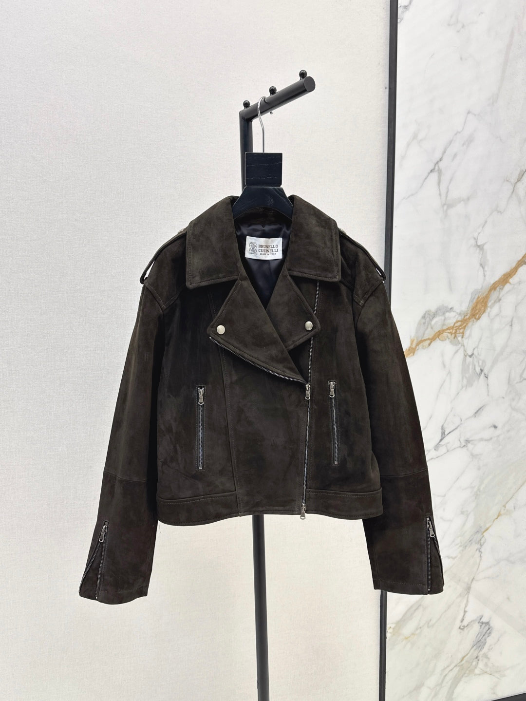 brune 25fw suede jacket