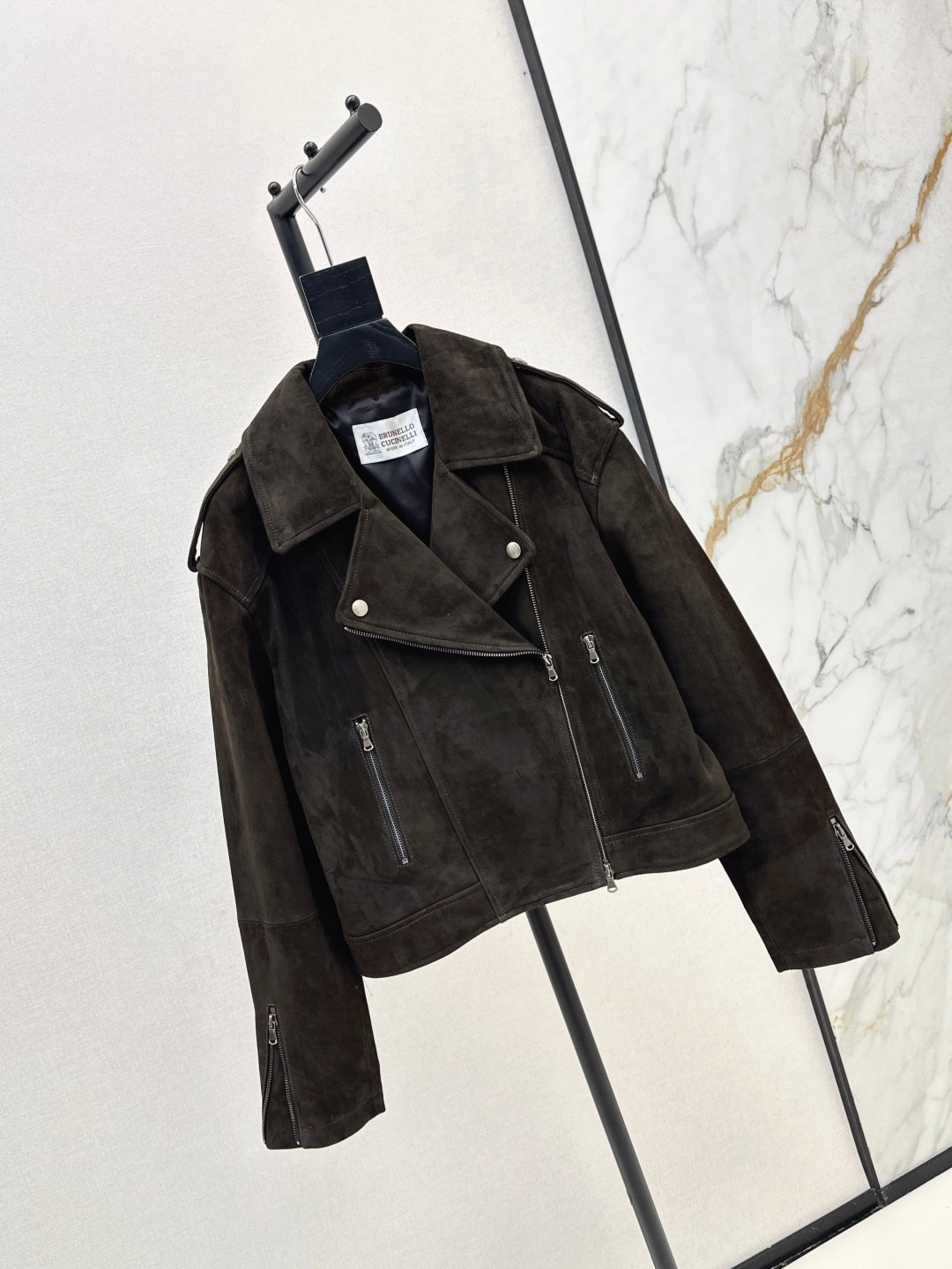 brune 25fw suede jacket