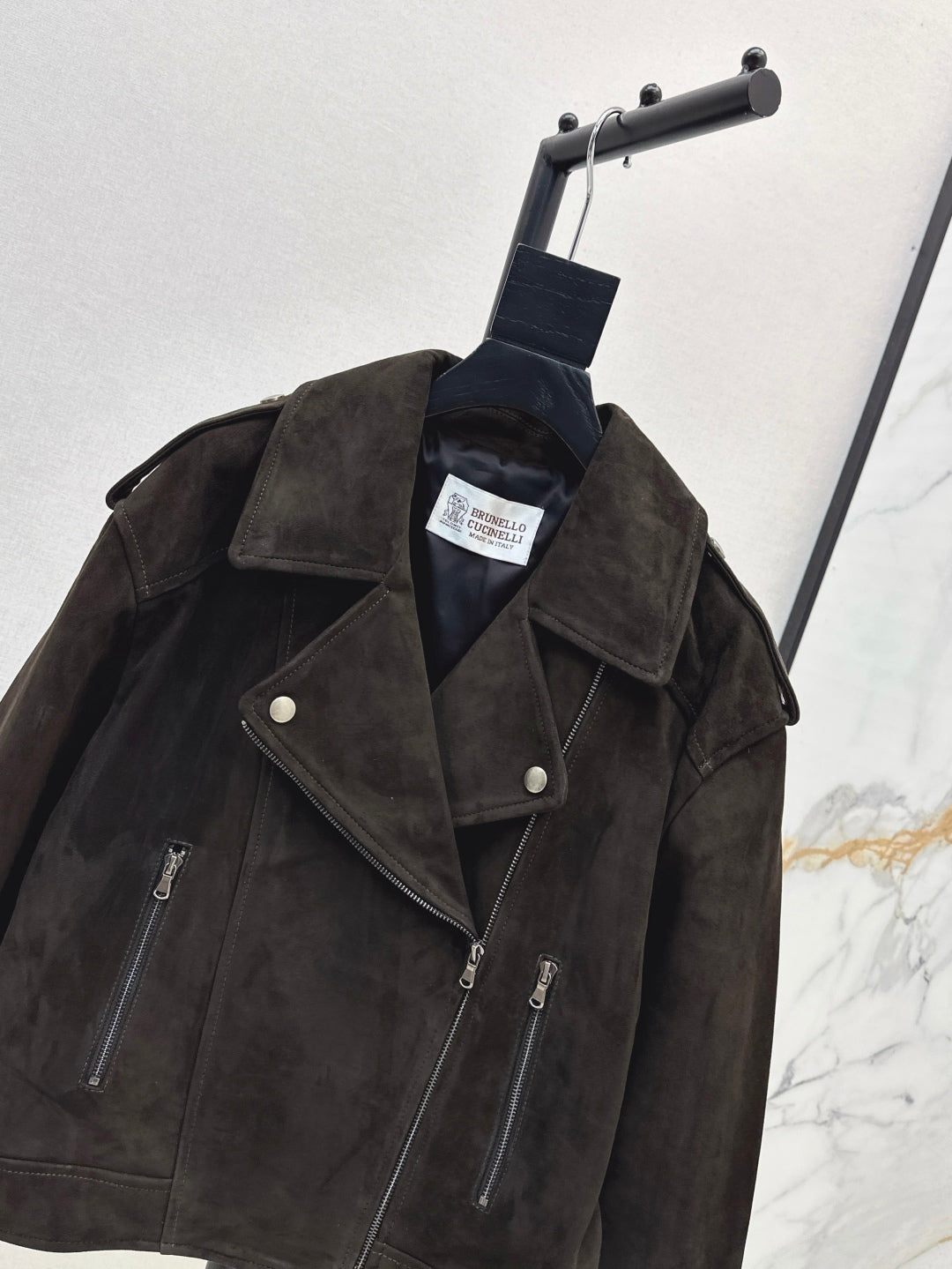 brune 25fw suede jacket