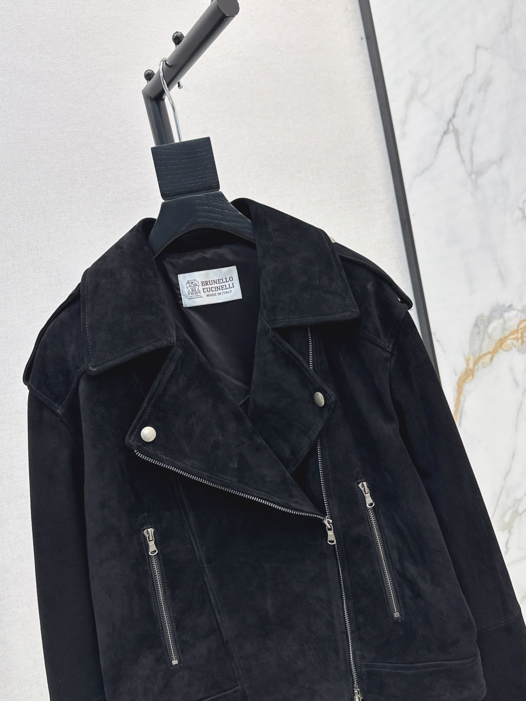 brune 25fw suede jacket