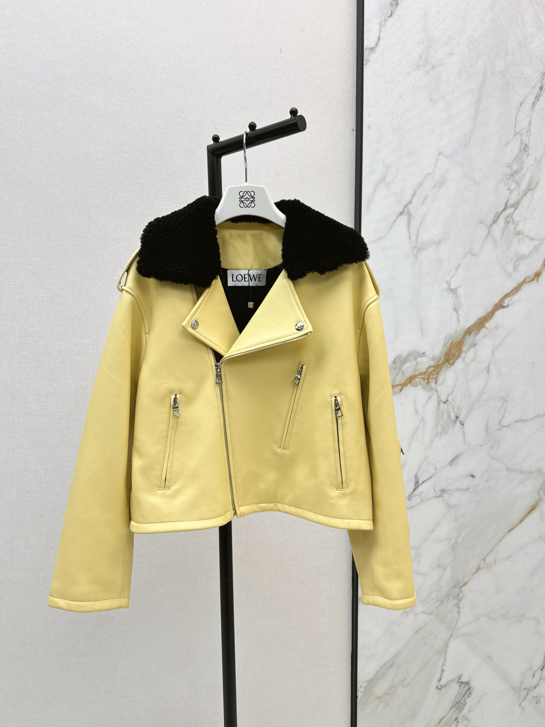 Loe 25fw leather jacket