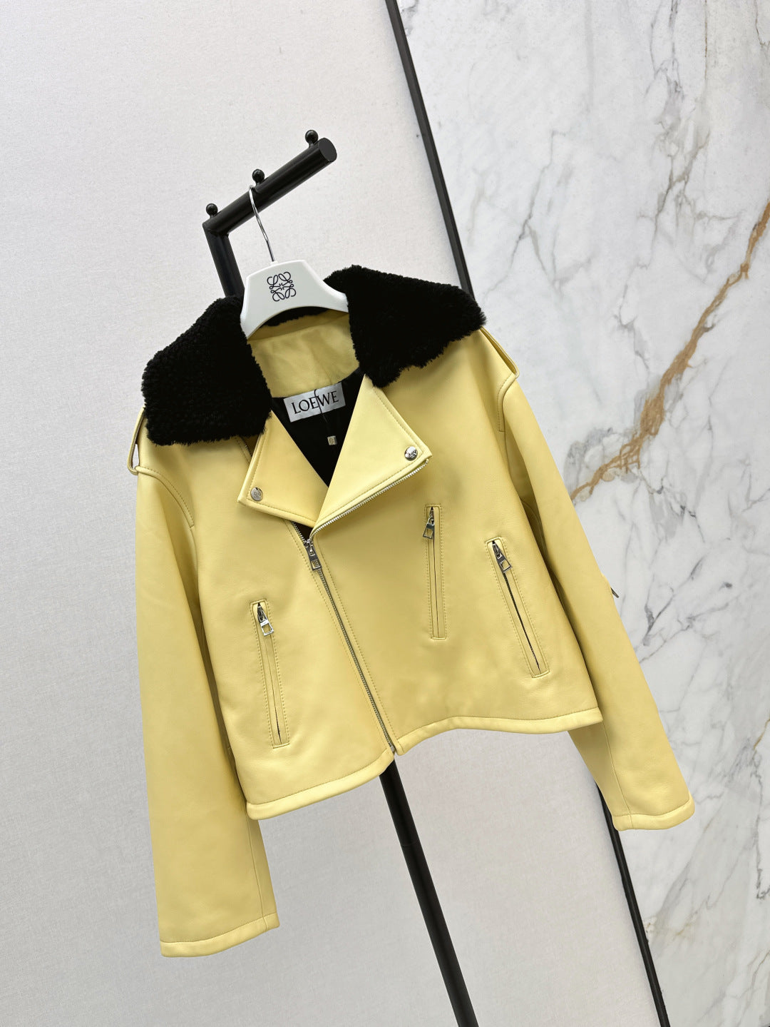 Loe 25fw leather jacket