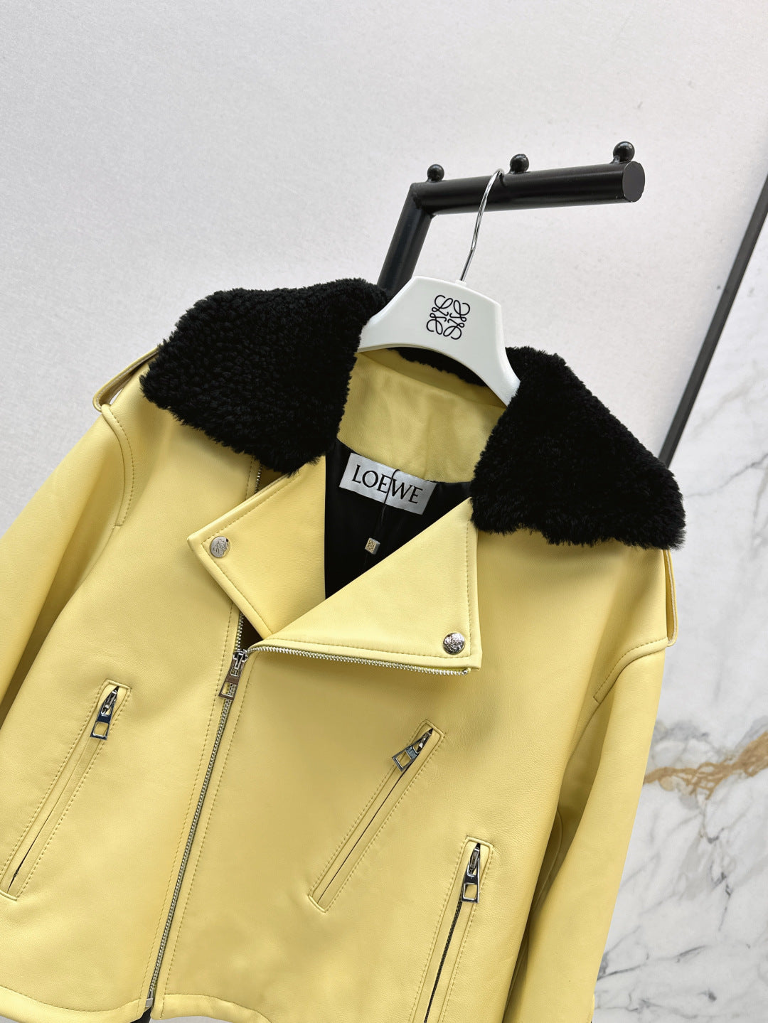 Loe 25fw leather jacket