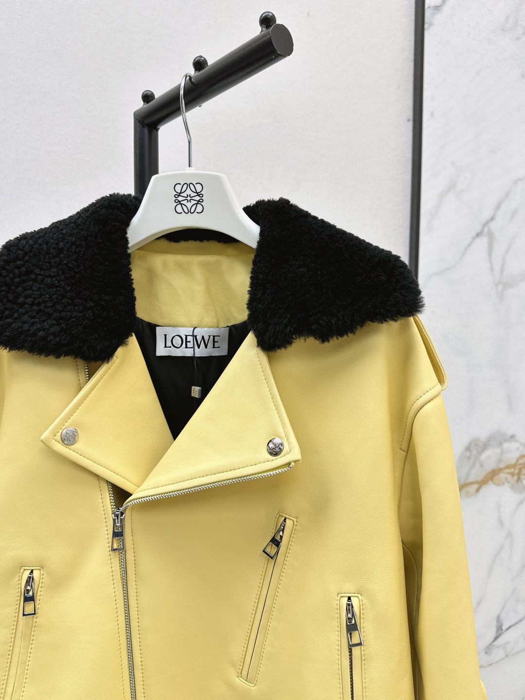 Loe 25fw leather jacket