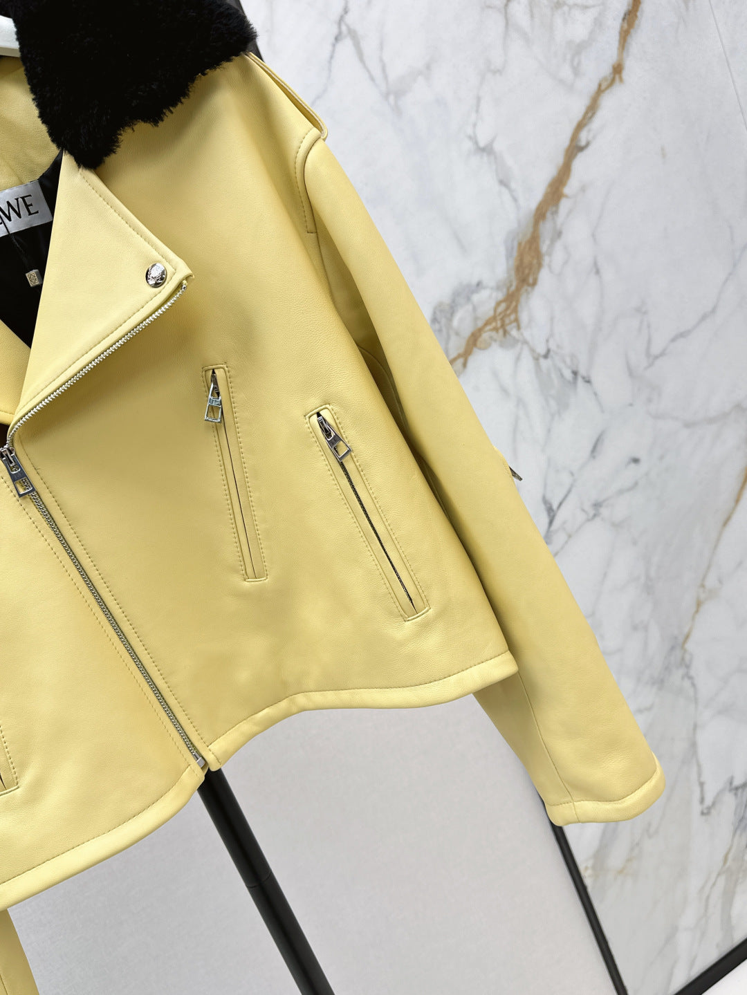 Loe 25fw leather jacket
