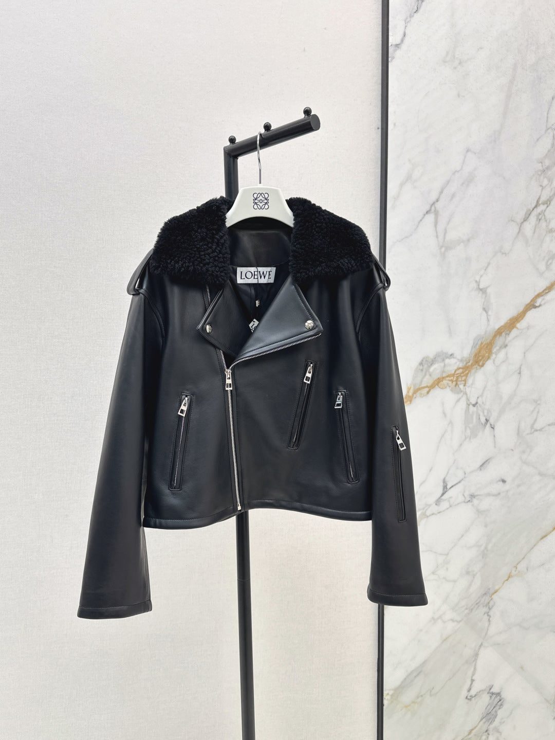 Loe 25fw leather jacket