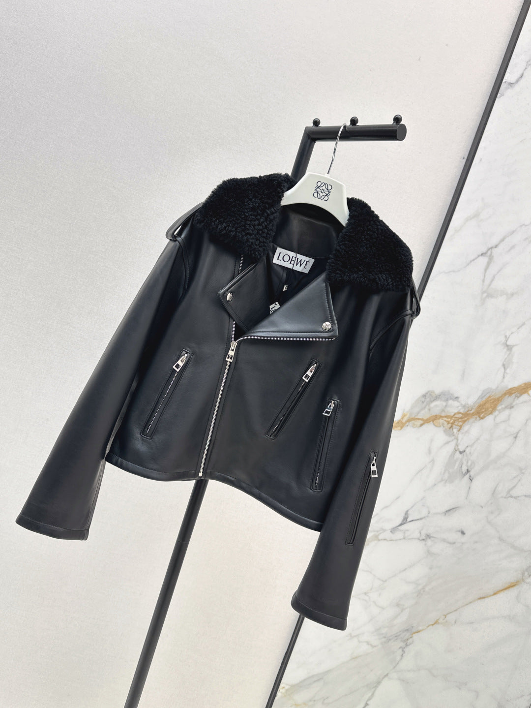 Loe 25fw leather jacket
