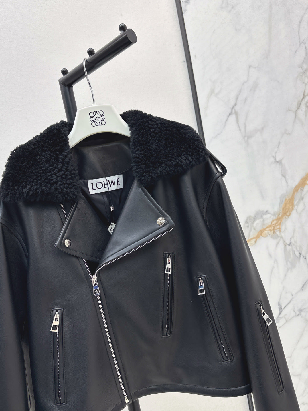 Loe 25fw leather jacket