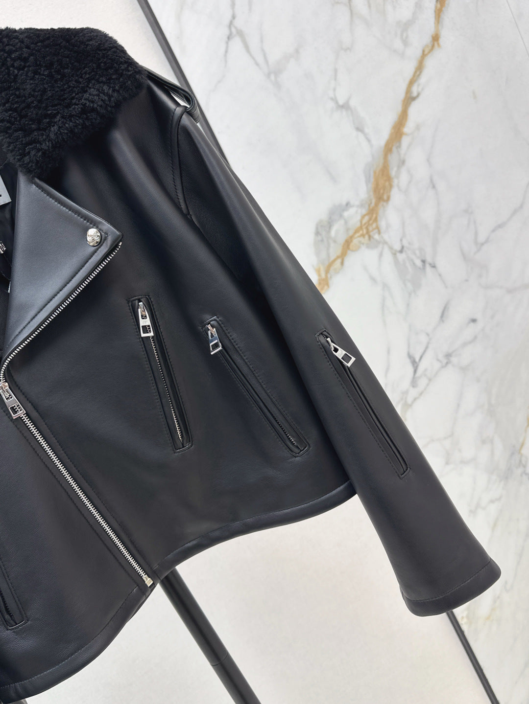 Loe 25fw leather jacket