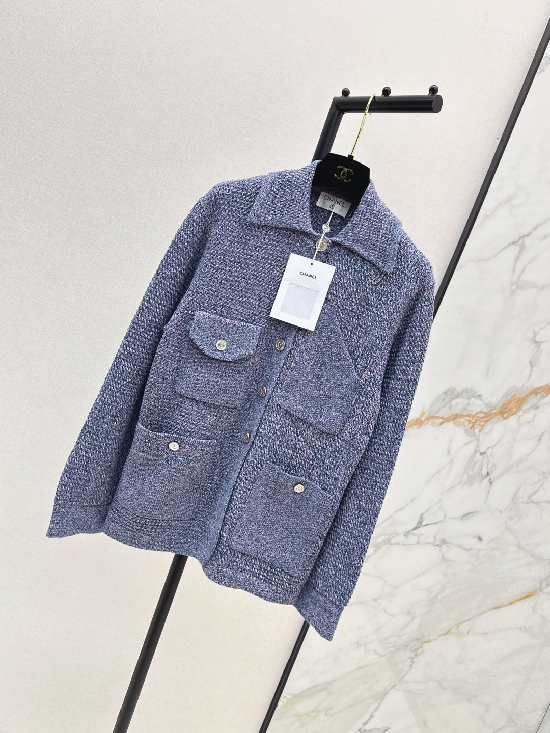 Chan 25fw coco knitted jacket