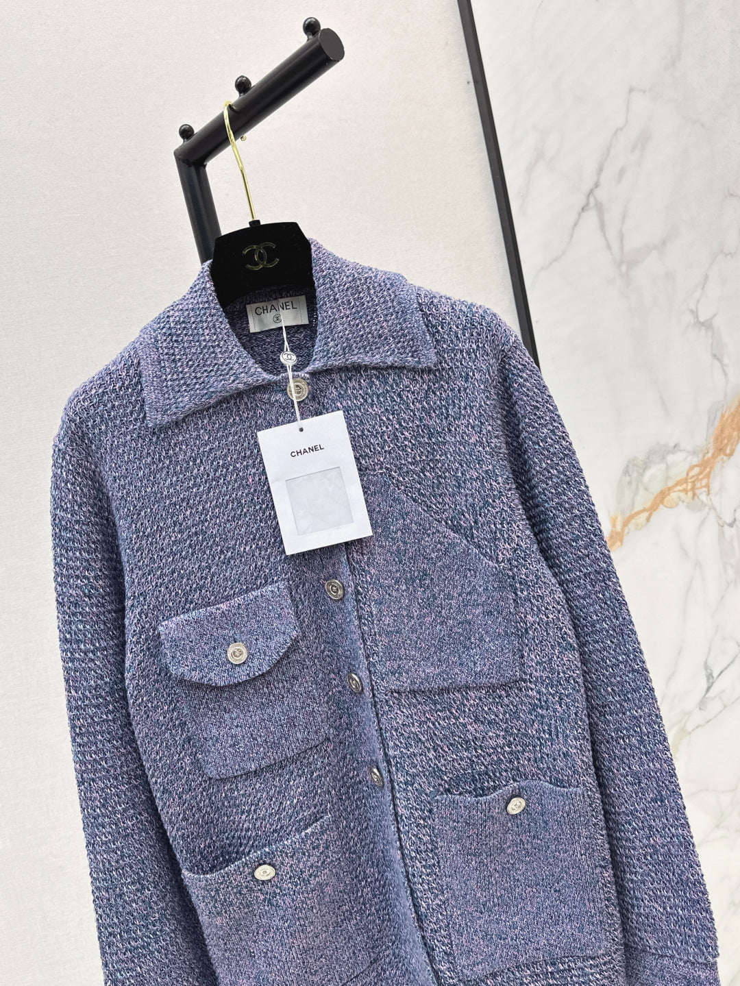 Chan 25fw coco knitted jacket