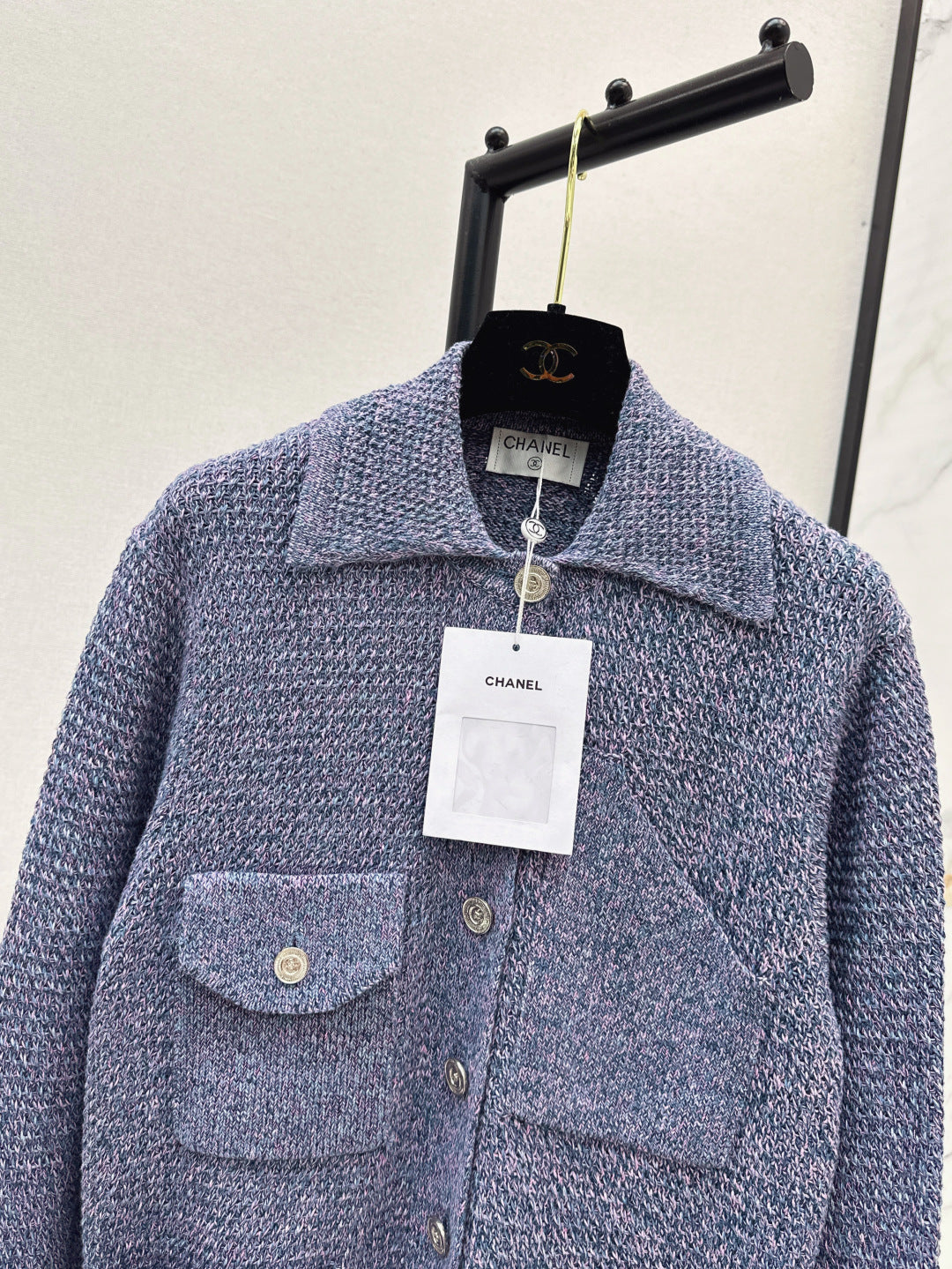 Chan 25fw coco knitted jacket