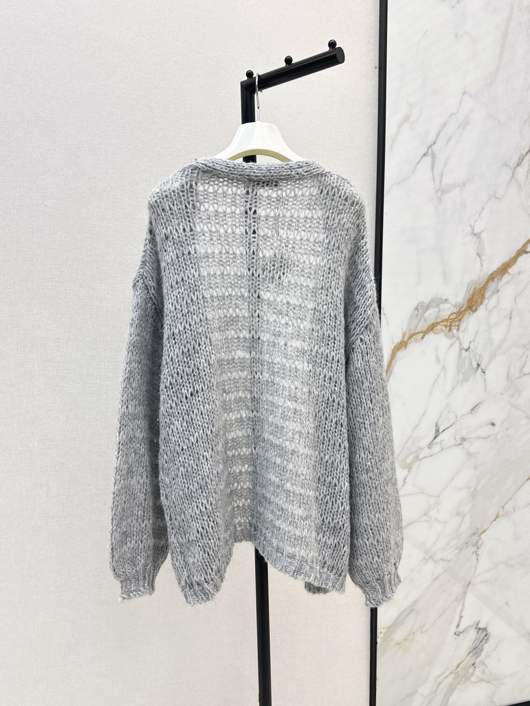 Loe 25fw embroidered cardigan