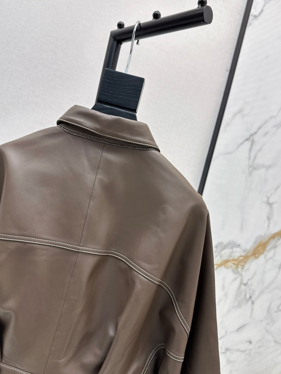 Brune 25fw leather jacket