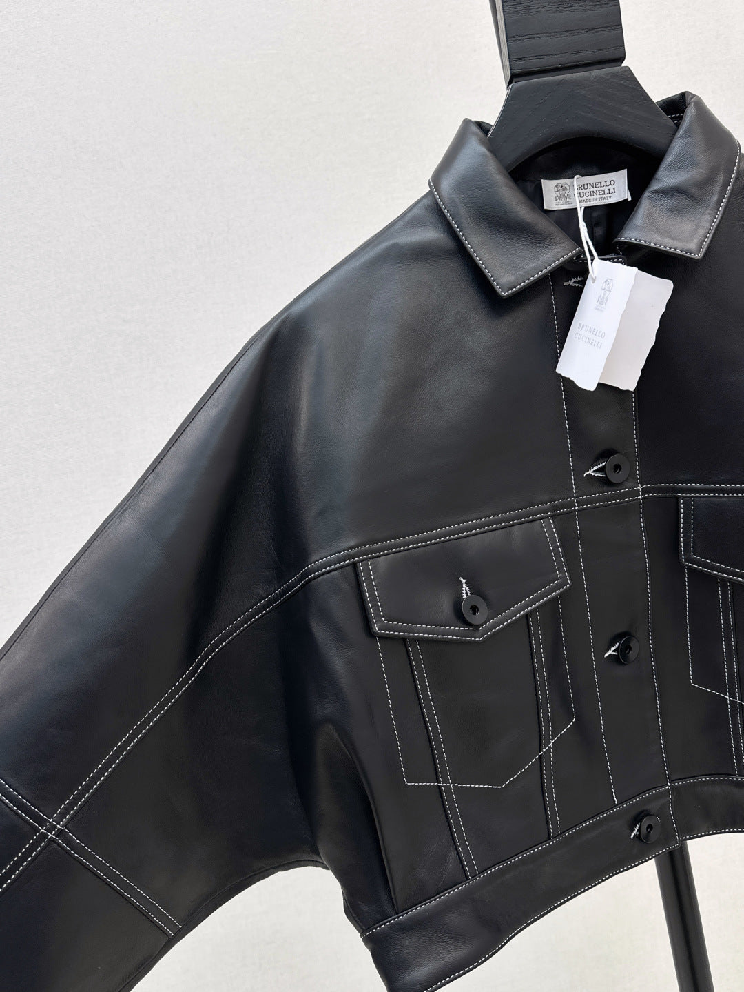 Brune 25fw leather jacket