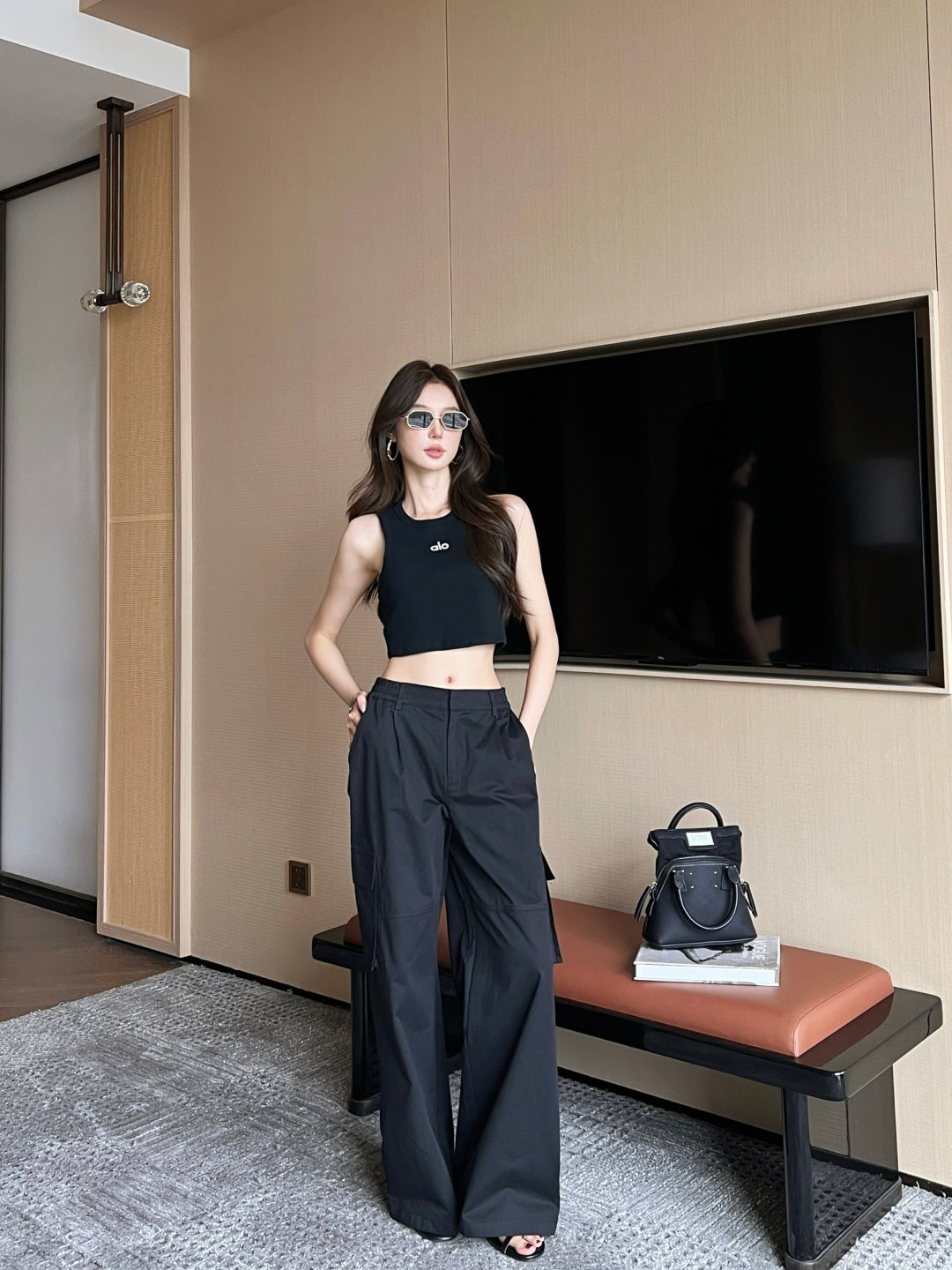 Al 25ss embroidered pants