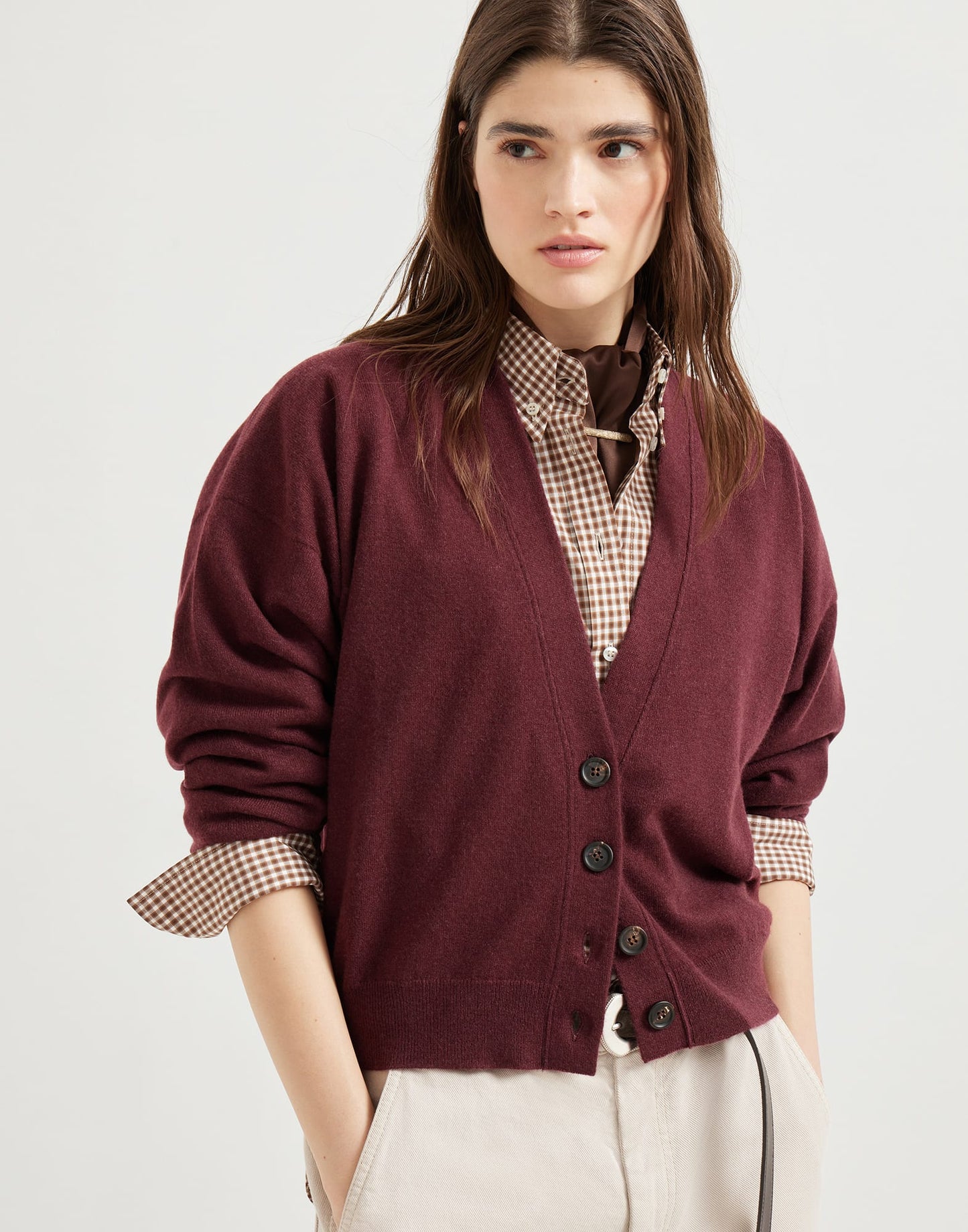 Brune 25fw cashmere cardigan