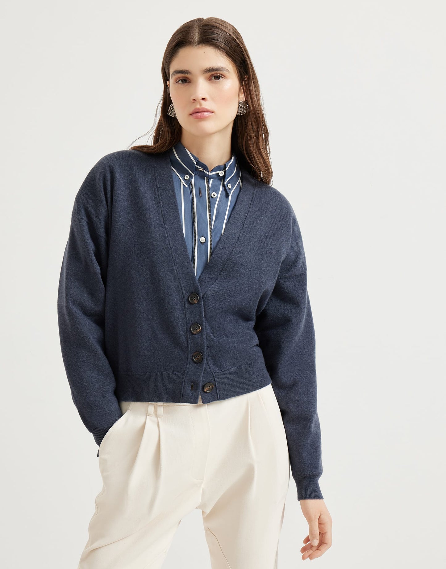 Brune 25fw cashmere cardigan