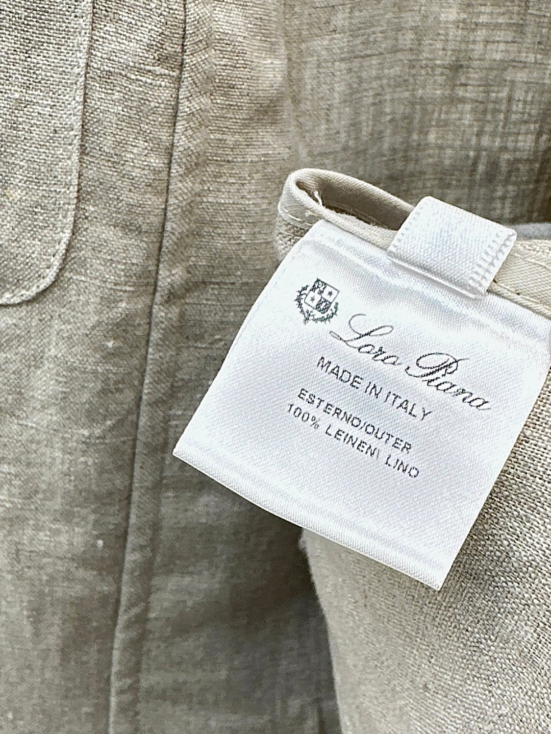 Loro 25fw linen jacket