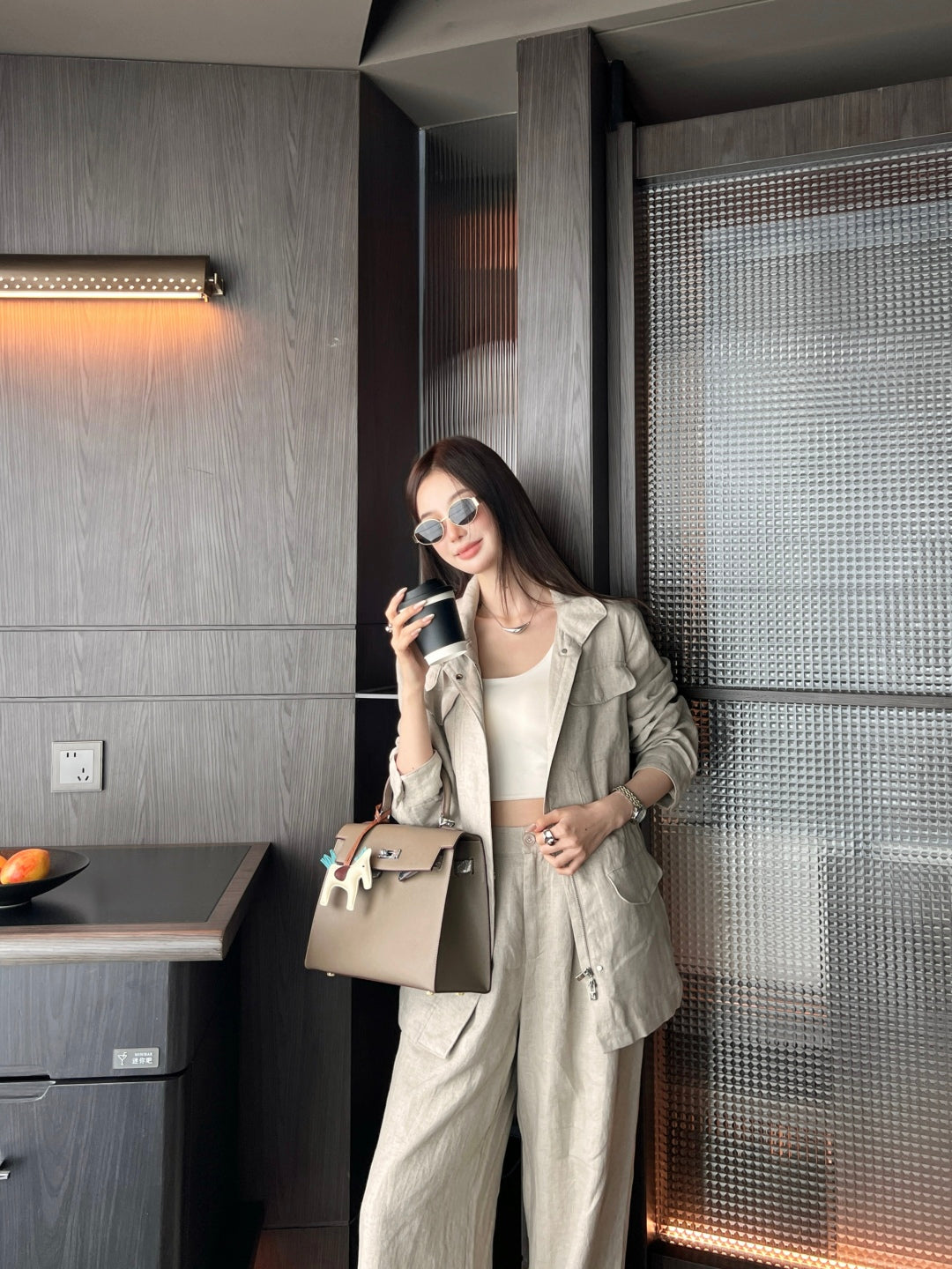 Loro 25fw linen jacket