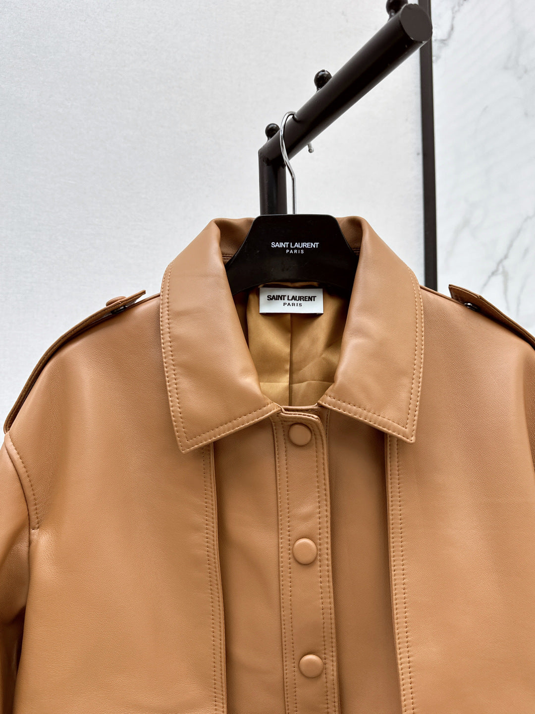 Saint lau 25fw leather coat