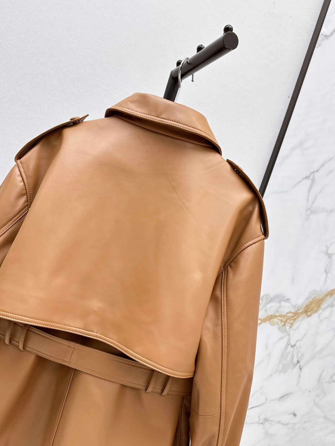 Saint lau 25fw leather coat