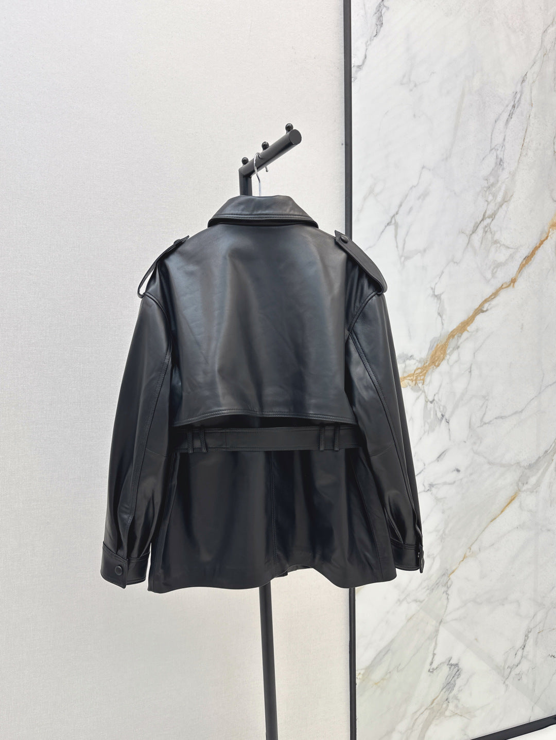 Saint lau 25fw leather coat