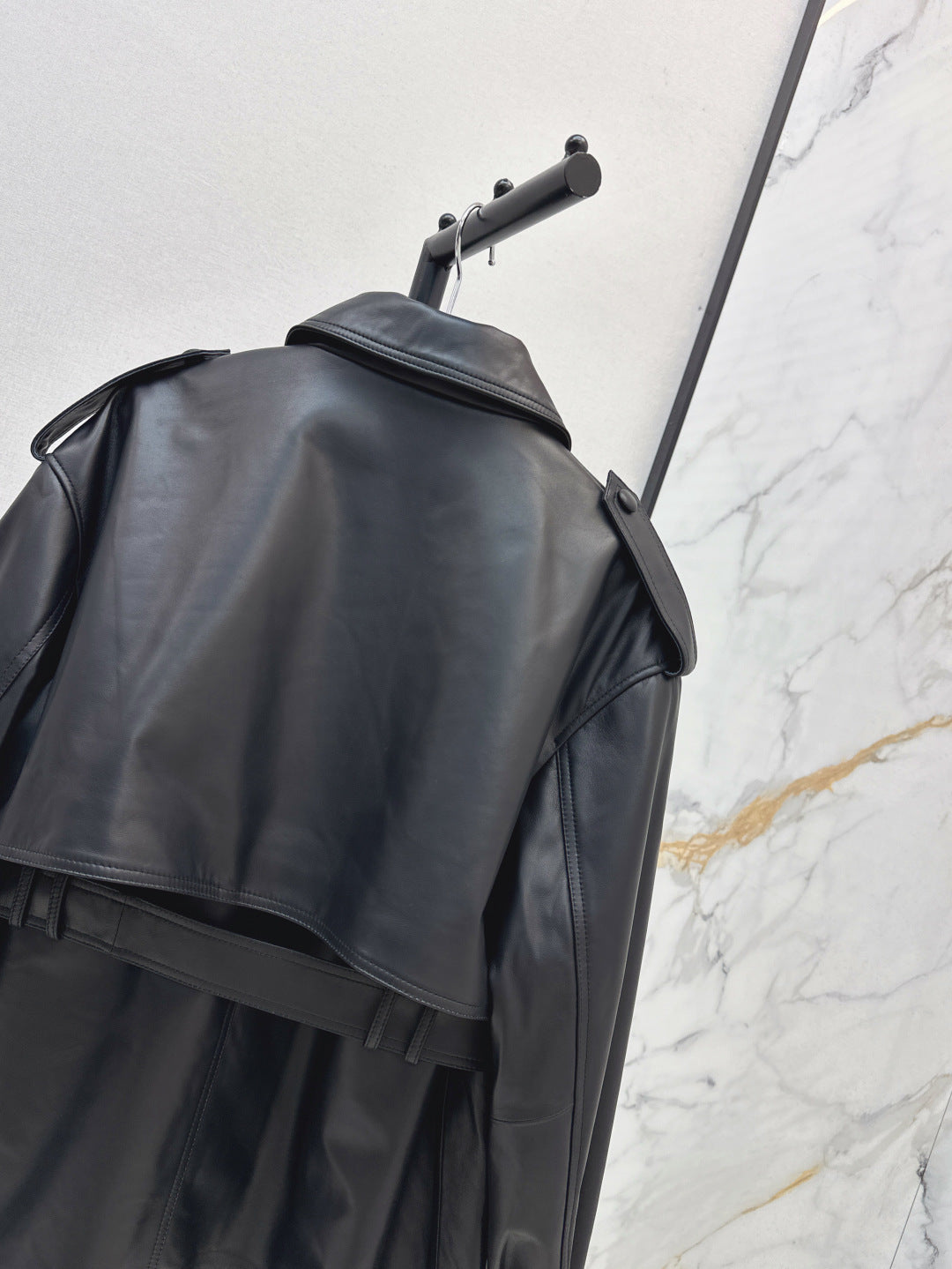 Saint lau 25fw leather coat