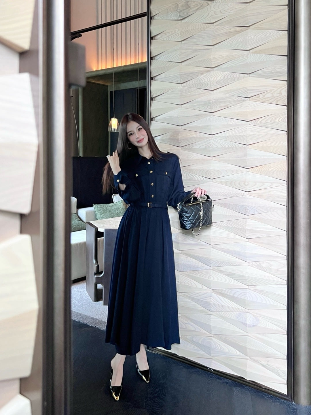 Loro 25fw shirt dress