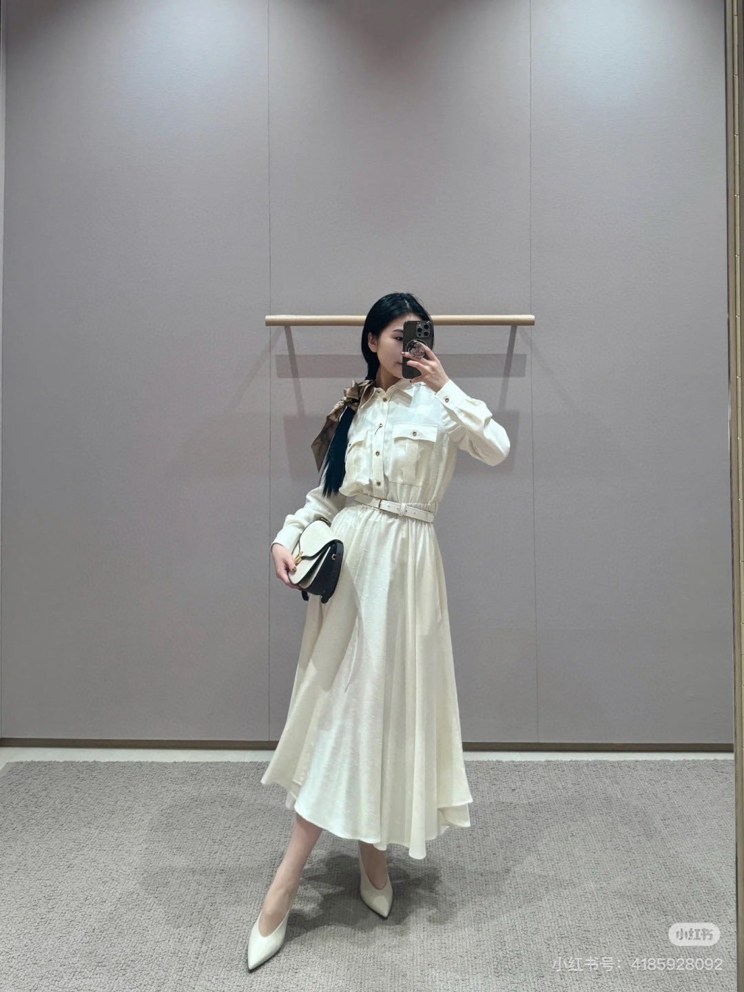 Loro 25fw shirt dress