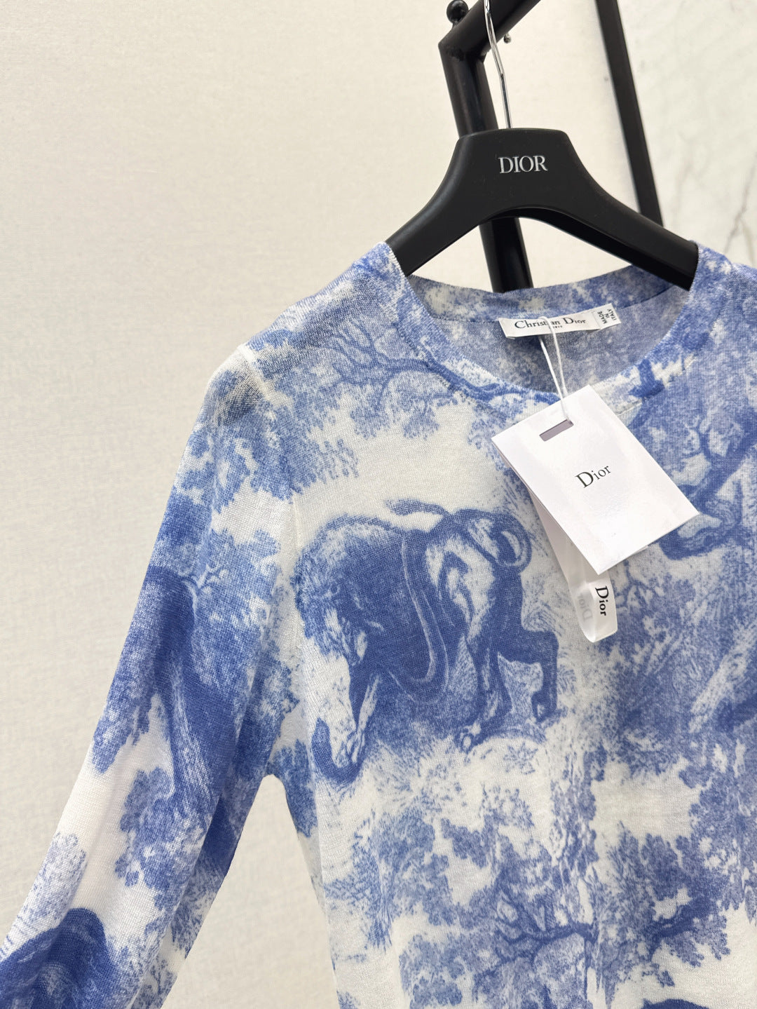 CD 25fw printed knit shirt