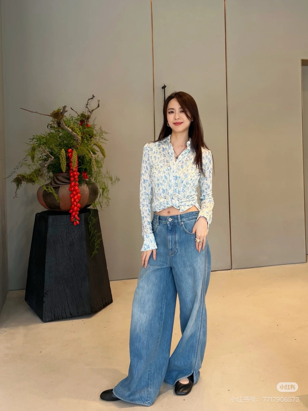 Loe 25fw printed shirt