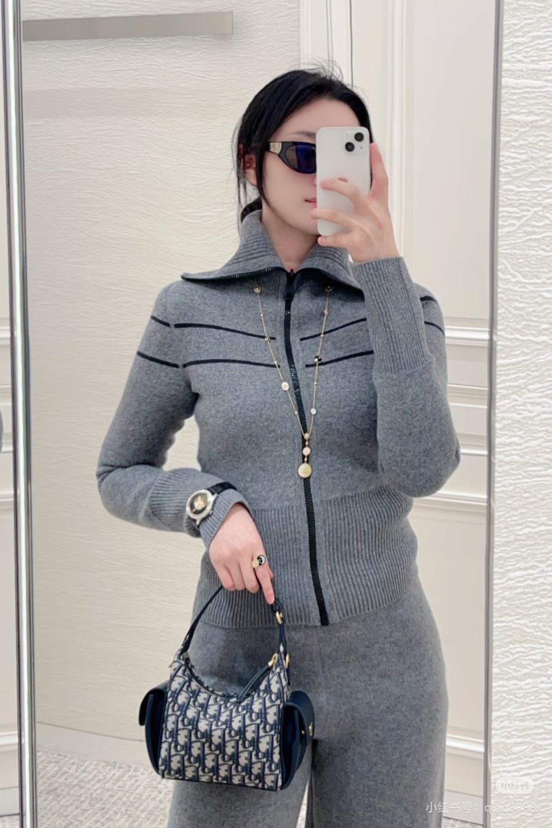 CD 25fw oblique reversible jacket