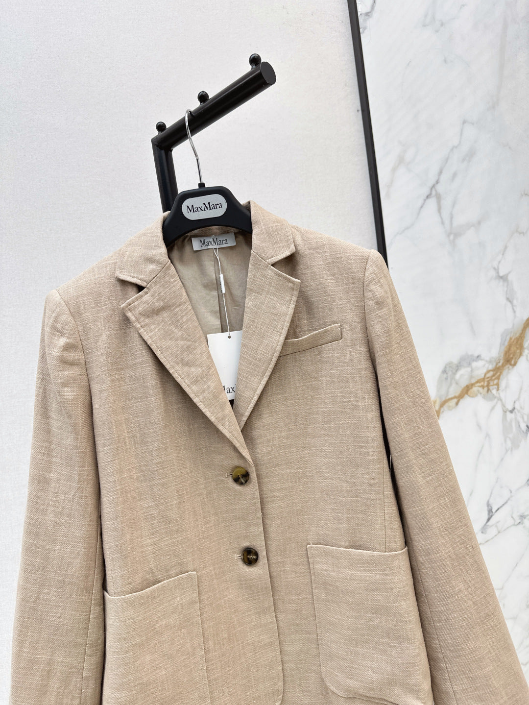 Max 25fw linen blazer