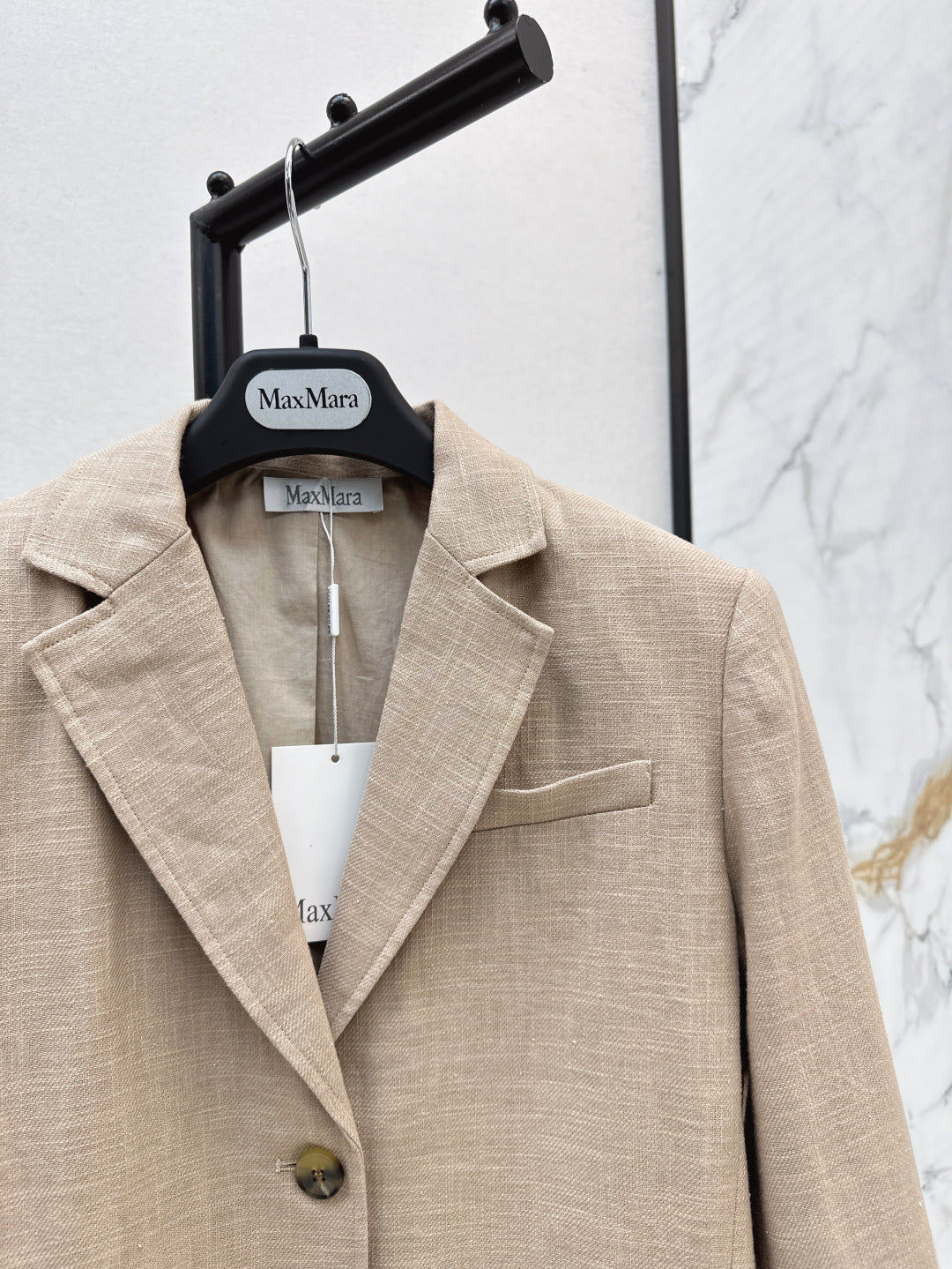 Max 25fw linen blazer
