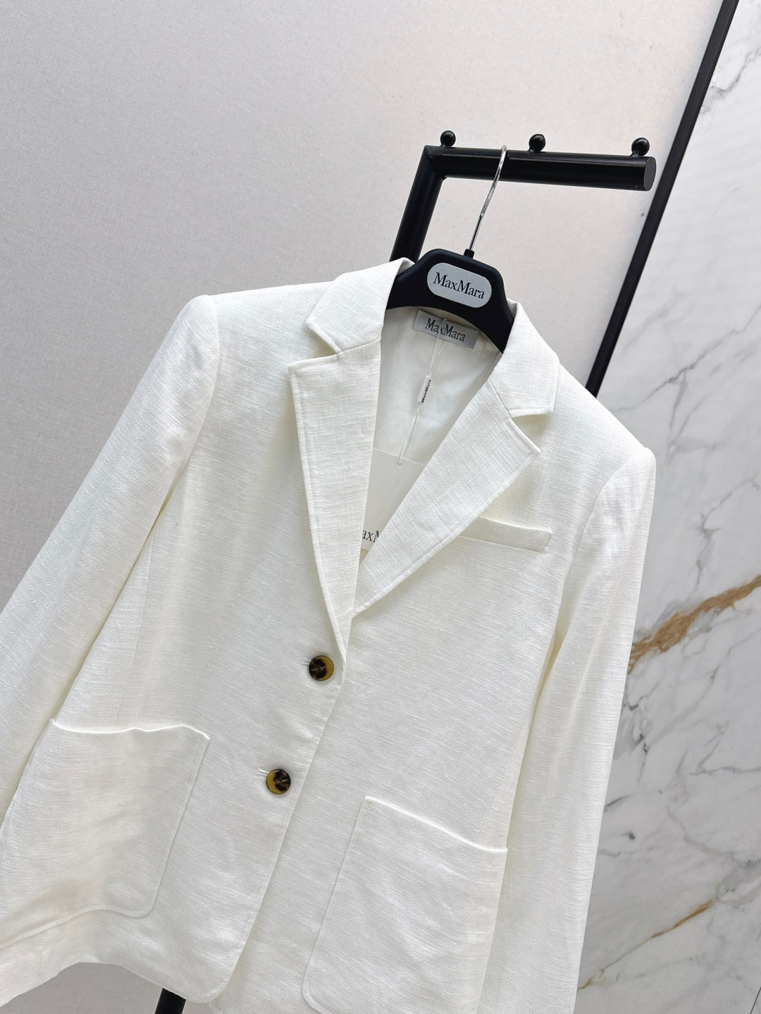 Max 25fw linen blazer